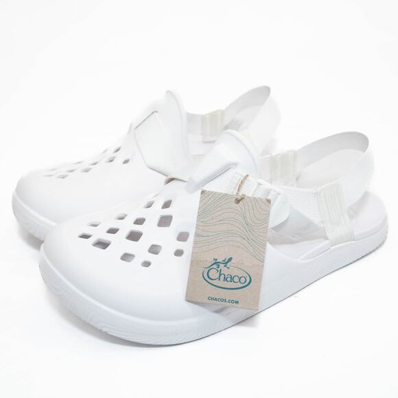 Chaco Summer White Chillos Clog Shoes Size 12 - Picture 1 of 10